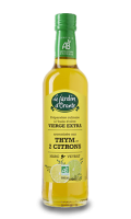 Huile d'olive vierge extra Bio saveur Thym et 2 Citrons Le Jardin d'Orante