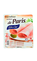 Jambon de Paris  taux de sel réduit Carrefour