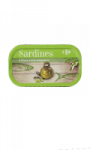 Sardines Huile d\'Olive Vierge Extra Carrefour
