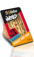 Sandwich Mega Club Suédois Sodebo