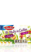18 oeufs de caille crus Le Gaulois