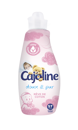 LOT DE 5 - CAJOLINE - Doux Et Pur Rêve de Coton - Adoucissant concentré -  57 lav 3347903694743
