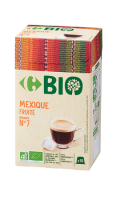 Capsule de café bio compost Mexique Carrefour Bio