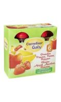 Compotes en gourde bébé dès 6 mois fruits Carrefour Baby