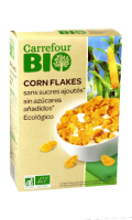 Corn flakes sans sucres ajoutés Carrefour Bio