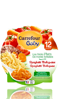 Assiette Spaghetti Bolognaise Carrefour Baby