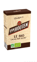 Chocolat en poudre non sucré bio  Van Houten