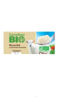 Riz au Lait de Brebis Carrefour Bio