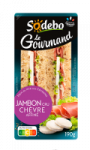 Club Sandwich céréales jambon cru chèvre le Gourmand Sodebo