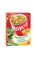 Royco Petits pois jambon & croûtons 3 x 22,4 g