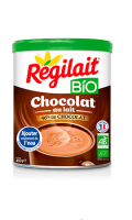 Boisson gourmande Bio, chocolat au lait Régilait