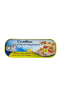 Filets de maquereaux en marinade à l\'huile d\'olive et citron Carrefour