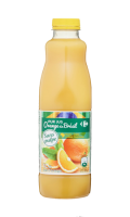 Jus d\'orange pur jus sans pulpe Carrefour