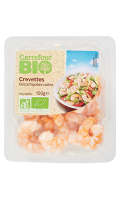 Crevettes décortiquées cuites Carrefour Bio