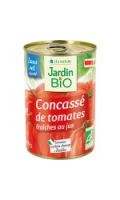 Tomates pelées concassées bio Jardin Bio