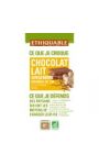 Chocolat au lait gingembre graines de lin Pérou bio ETHIQUABLE