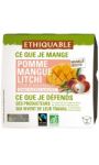 Compote pomme mangue litchi bio ETHIQUABLE