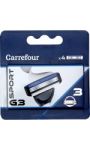 Recharges 4 lames Sport G3 Carrefour