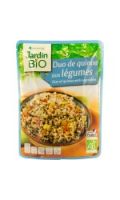 Plat cuisiné bio Duo de quinoa légumes JARDIN BIO'LOGIQUE