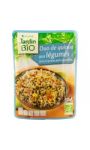 Plat cuisiné bio Duo de quinoa légumes JARDIN BIO'LOGIQUE