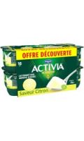 Yaourts  Saveur Citron Activia