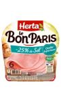 Herta Le Bon Paris Jambon -25% de sel x6
