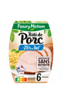 Rôti de porc cuit - 25% de Sel Fleury Michon