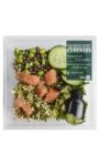 Salade saumon fumé boulgour courgette fève soja et concombre MIX BUFFET