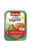 Steak végétal soja & blé Herta Le Bon Vegetal