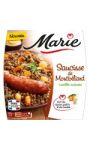 Plat cuisiné saucisse Montbéliard/lentilles MARIE