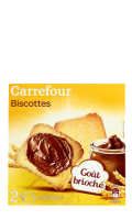 Biscottes goût brioché Carrefour