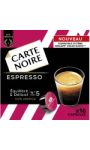 Café capsules Espresso  CARTE NOIRE