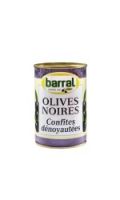 Olives noires confites dénoyautées  Barral