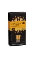 Café capsules Expresso équilibré Carrefour
