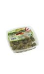 Olives vertes entières cassées à l'ail