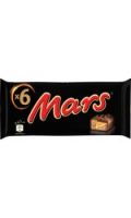 Barres chocolatées au lait/caramel MARS