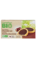 Biscuits bio tartelettes chocolat noir Carrefour Bio