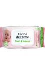 Lingettes bébé Fresh & Natural CORINE DE FARME