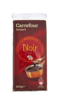 Chocolat dessert noir Carrefour