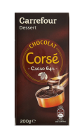 Chocolat dessert noir 64% cacao Carrefour