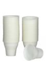 Gobelets blancs 8 cl CARREFOUR HOME