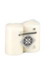 Bougies Cylindrique, Blanc Carrefour Home