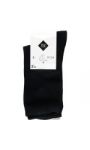 Chaussettes coton unies noires pointure 35/38 TEX