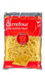 Emmental râpé origine France Carrefour