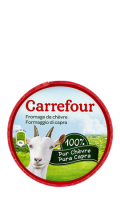 Fromage de chèvre au lait pasteurisé Carrefour
