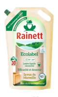 Lessive liquide concentrée au savon de Marseille authentique éco-recharge Rainett