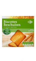 Biscottes sans sel ajouté Carrefour