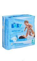 Couches ultra dry T3: 4-9 kg Carrefour Baby