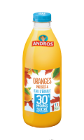 Jus d\'oranges pressés et eau d\'érable -30% de sucre Andros