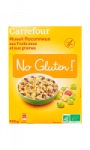 Céréales muesli bio fruits secs et graines Carrefour No Gluten